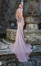 Tarik Ediz - Rosette Accented Gown 92607