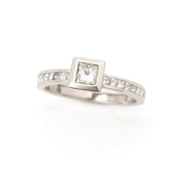 Teri Jon - Princess Diamond Engagement Ring