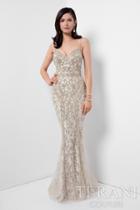 Terani Evening - Gorgeous Beaded V-neck Mermaid Gown 1621gl1907