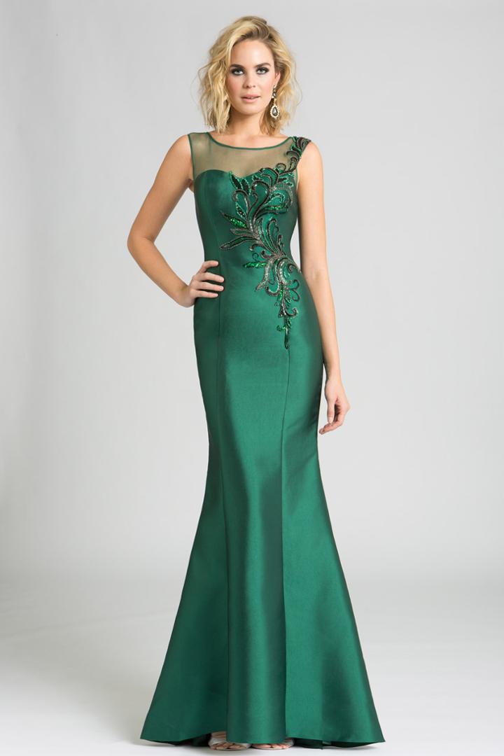 Feriani Couture - 18624 Beaded Illusion Bateau Sheath Dress