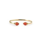 Margaret Elizabeth - Petite Teardrop Bangle Coral