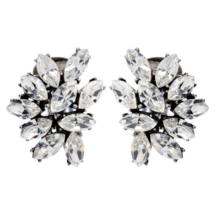 Ben-amun - Crystal Cluster Rounded Earrings