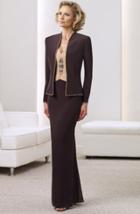 Montage By Mon Cheri - 211902 Two Piece Dress In Cocoa Champagne
