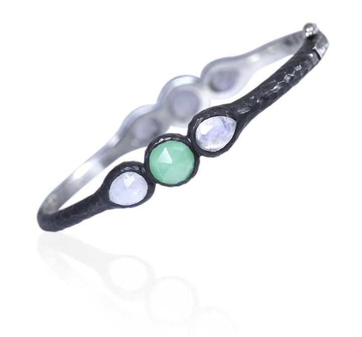 Nina Nguyen Jewelry - Lotus Oxidized Bangle