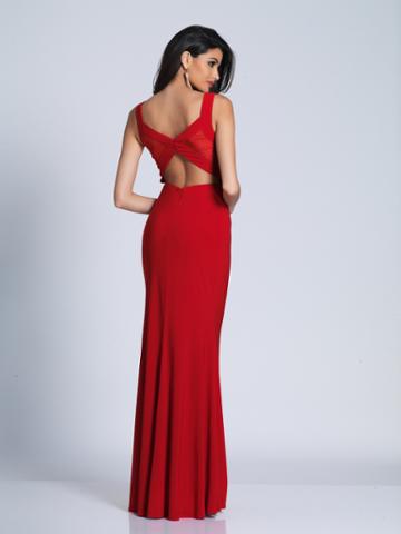 Dave & Johnny - A5741 Sleeveless Sweetheart Evening Dress