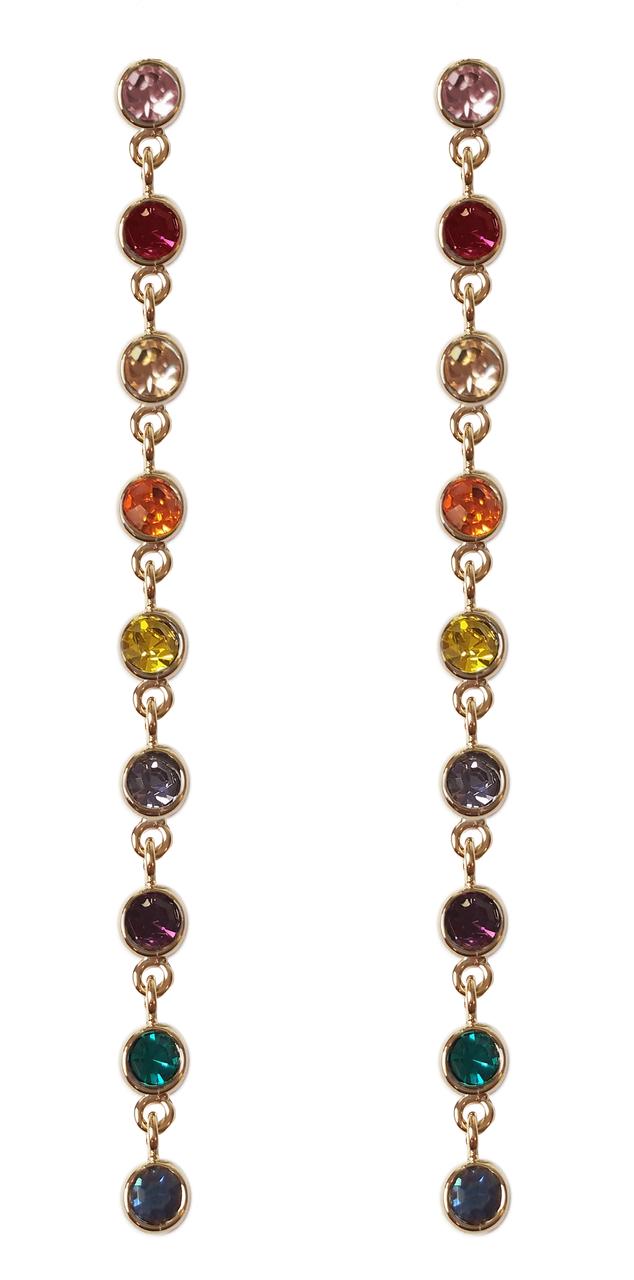 Bonheur Jewelry - Celia Gold Multi-color Drops