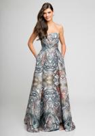 Terani Evening - 1721e4111 Strapless Multi-colored Pleated A-line Gown