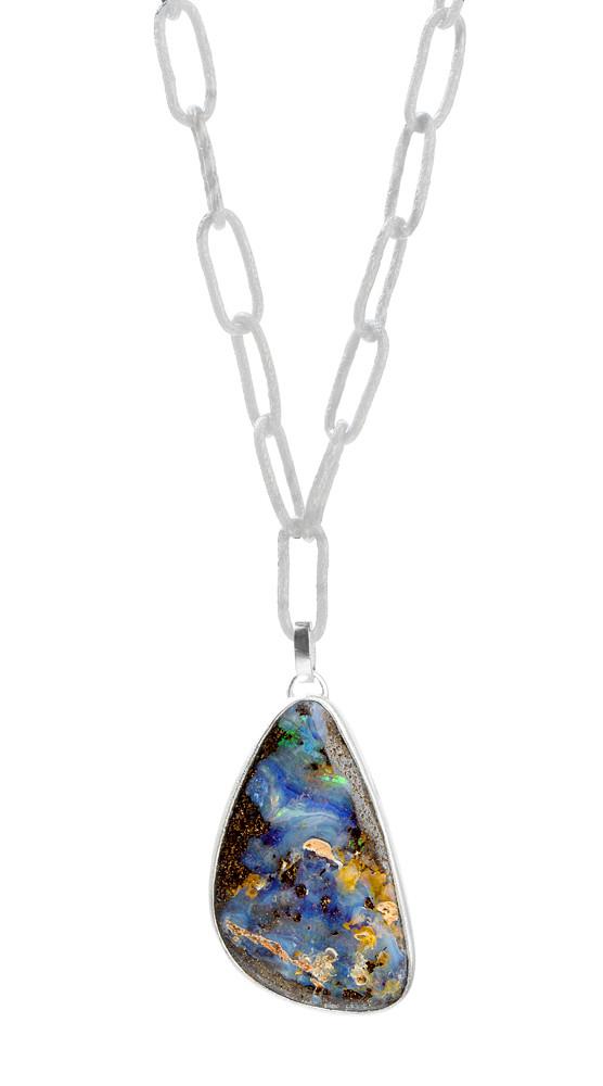 Nina Nguyen Jewelry - Signature Opal Silver Necklace