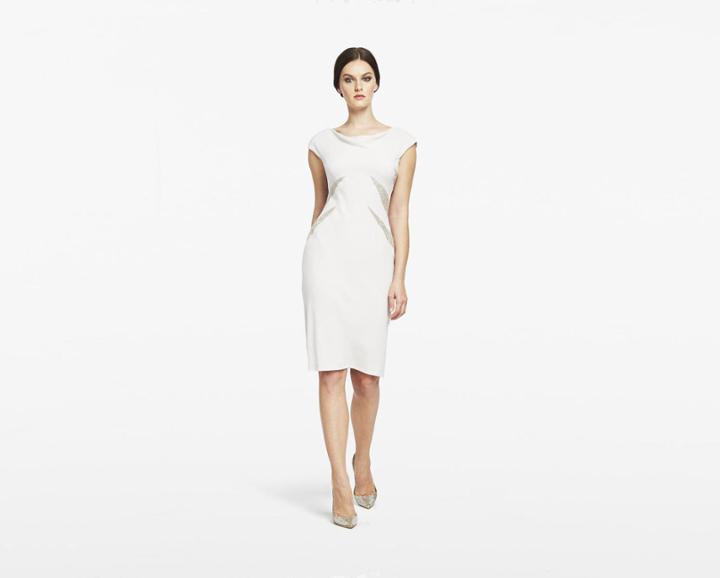 Daymor Couture - Cut Out Bateau Cocktail Dress 152