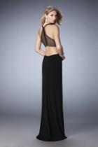 La Femme - 22288 Jeweled Jersey Cutout Gown