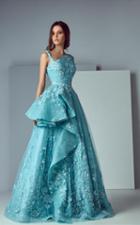 Saiid Kobeisy - 3173 Asymmetrical Ruffled A-line Gown