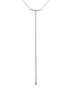 Cz By Kenneth Jay Lane - Y-round Cz Vertical Drop With Chain