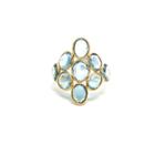 Tresor Collection - Sky Blue Topaz Ring In 18k Yellow Gold