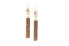 Tresor Collection - Lattice Dangling Earrings In 18k Rose Gold