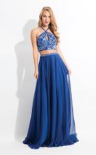 Rachel Allan - 6063 Beaded Halter A-line Dress