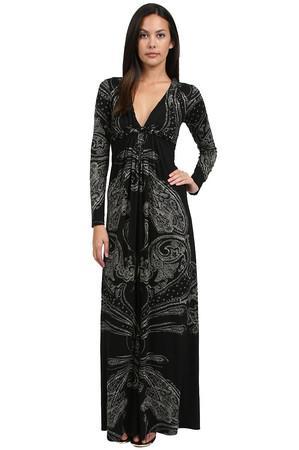 Sky Murchad Long Sleeve Maxi Dress