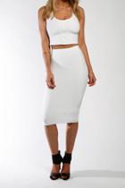 Donna Mizani - Cropped Cami In White