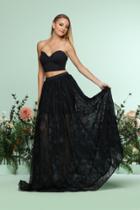 Zoey Grey - 31171 Strapless Two-piece A-line Dress