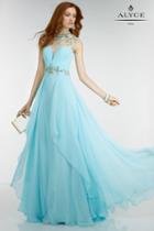 Alyce Paris - 6543 Prom Dress In Light Blue Nude