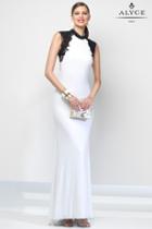 Alyce Paris B'dazzle - 35841 Dress In Diamond White-black