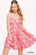 Jovani - Floral Printed Short Dress 42868