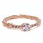 Vanessa Lianne - Kate Ring With Round Blush Sapphire