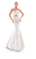 Tarik Ediz - 93437 Strapless Mermaid Gown With A Bow