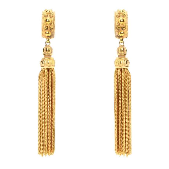 Ben-amun - Classic Gold Tassel Earrings