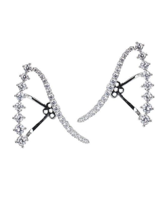 Cz By Kenneth Jay Lane - 2 Piece Ear Crawler