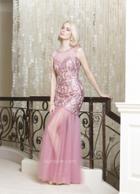 Bg Haute - G3110 Dress In Rose