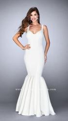 La Femme - Cutout Open Back Mermaid Prom Dress 24361
