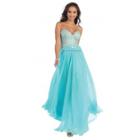 Glistening Strapless Dress With Long Tulle Skirt