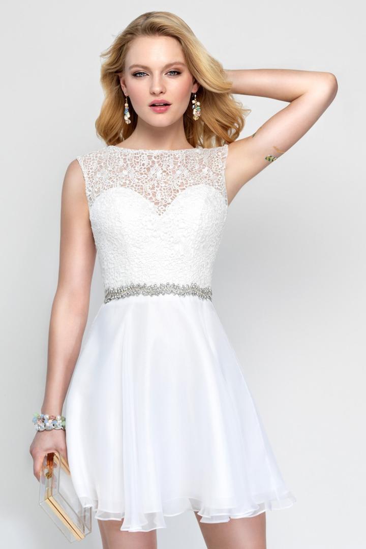 Alyce Paris - 3687 Beaded Sleeveless Lace Cocktail Dress