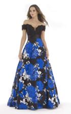 Morrell Maxie - 15620 Lace Off-shoulder Floral A-line Dress