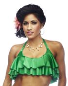 Nicolita Swimwear - Rumba Ruffles Green Crop Top Bikini