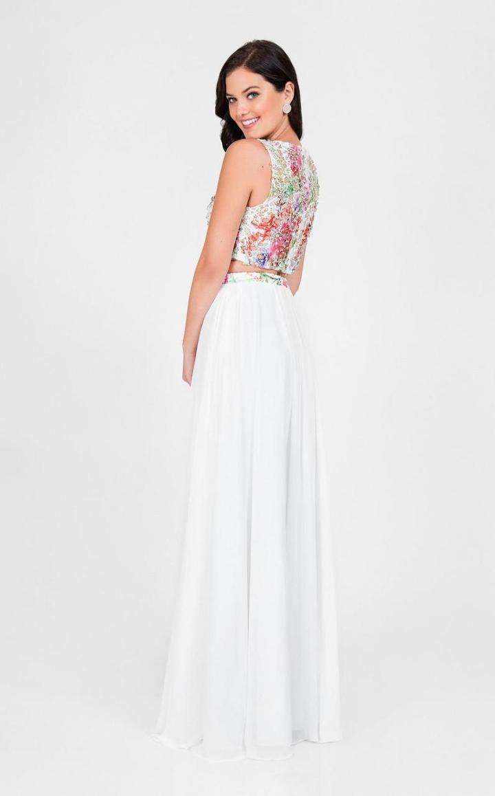 Terani Couture - Two Piece Illusion A-line Prom Dress 1711p2132