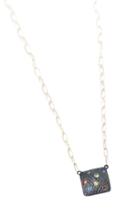Nina Nguyen Jewelry - Petite Square Black Oxidized Necklace