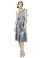 Dessy Collection - Mj-twist1 Dress In Platinum