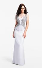 Daymor Couture - Ethereal Embellished Side Evening Gown 150