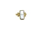 Tresor Collection - 18k Yellow Gold Ring With Aquamarine And Organic Diamond