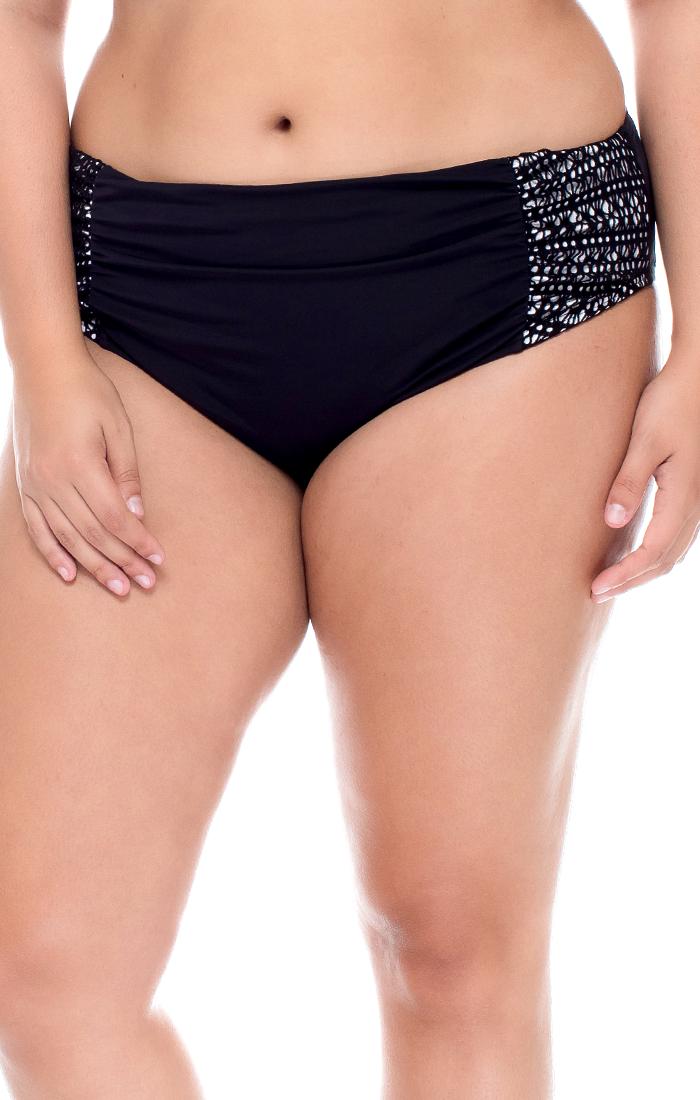 Curve Swimwear - Shirred Bottom 308bbadi