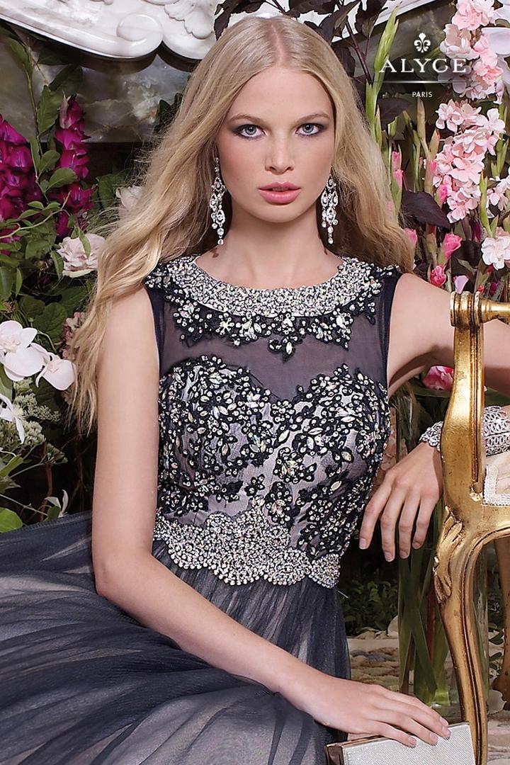 Alyce Paris - 6570 Prom Dress In Navy Nude