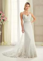 Enchanting By Mon Cheri - 217111 Beaded Lace Sweetheart Wedding Gown