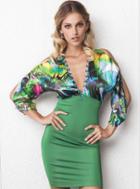 Baccio Couture - Megan - 1009 Silk Bandage Short Dress