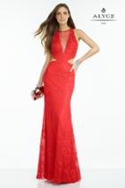 Alyce Paris B'dazzle - 35770 Dress In Red Solid