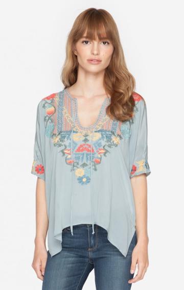 Biya - The Pangaea Blouse In Slate