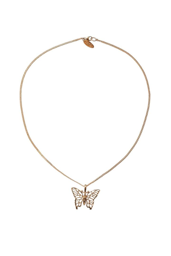 Heather Gardner - Vintage Butterfly Necklace In Gold, Rose Gold Or Silver