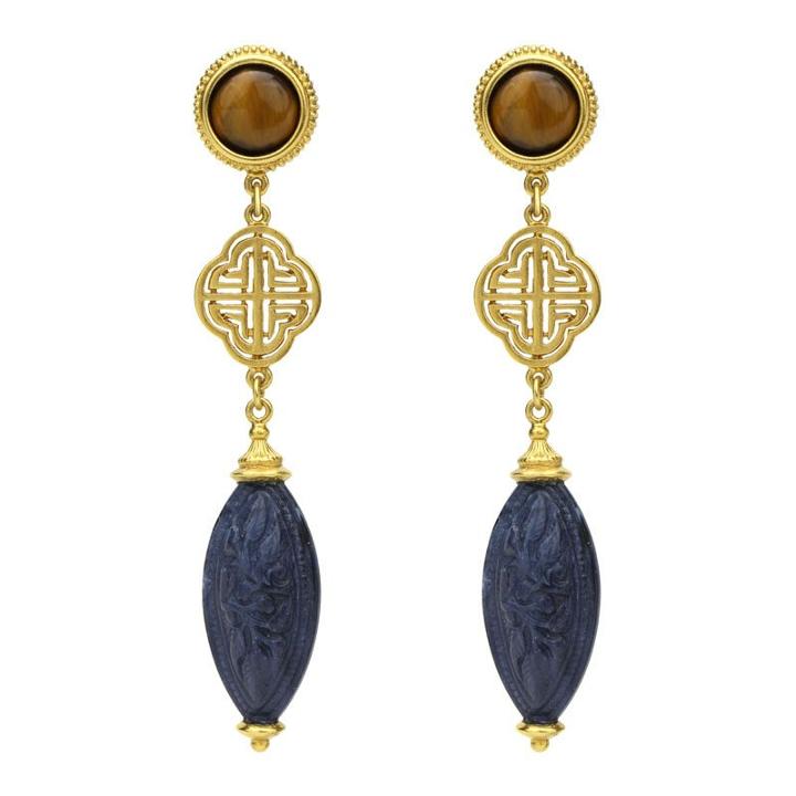 Ben-amun - Silk Road Ornate Drop Earrings