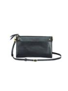 Mofe Handbags - Sonder Perforated Crossbody Wallet Black/brass
