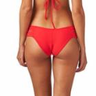 Montce Swim - Red Euro Additional Coverage Bikini Bottom